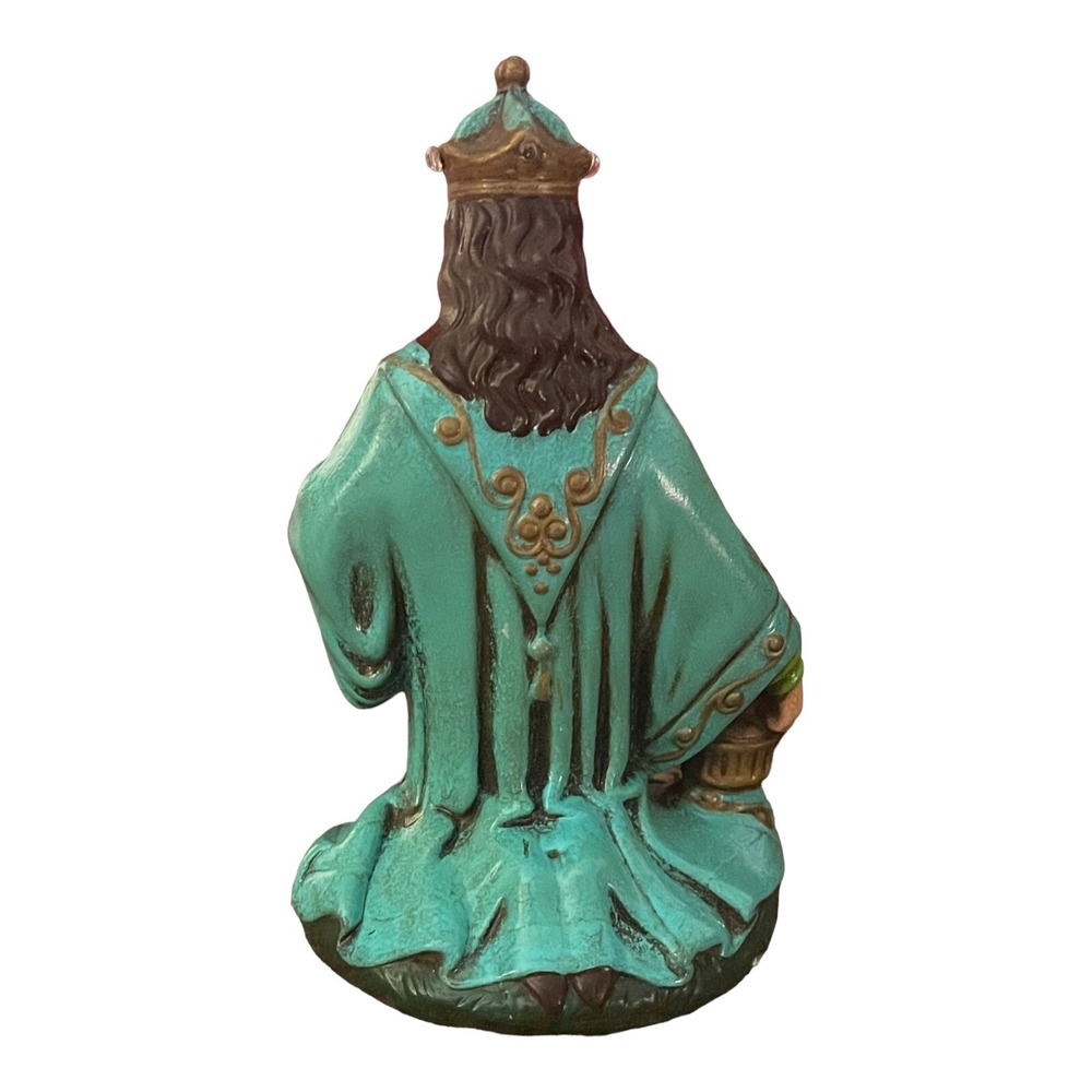 Holland Mold Nativity figure Kneeling WISE MAN Jeweled Hobbyist Replacement VTG - Picture 4 of 12